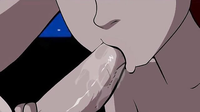 Ben 10 hentai girl sucking thick cock closeup
