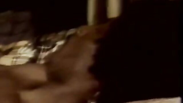 Vintage white chick eagerly sucking big black dick closeup