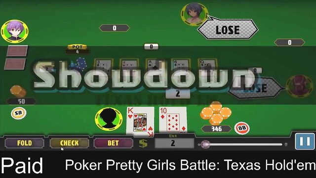 Anime pretty girls showdown in steamy Texas Hold'em poker battle