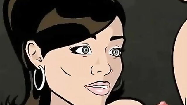Archer porn parody: Lana Kane with wide eyes in jail sex scene