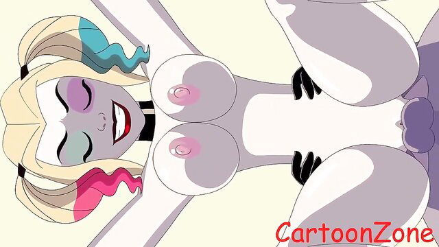 Harley Quinn POV titfuck with Batman dick on her big tits